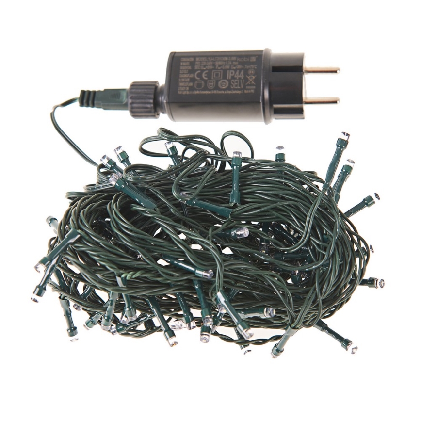 Світлодіодна вулична різдвяна гірлянда 10 m 100xLED/3,6W/230V IP44