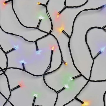 Світлодіодна вулична різдвяна гірлянда 100xLED/10 м IP44 кольоровий