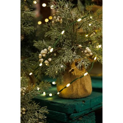 Світлодіодна вулична різдвяна гірлянда LINE 700xLED/8 функцій 40 м IP44 теплий білий