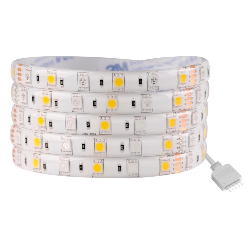 Світлодіодна вулична RGBW стрічка з регулюванням яскравості 5м LED/24W/12V IP65