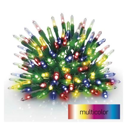 Світлодіодна вулична різдвяна гірлянда 150xLED/27,35 м IP44 кольоровий