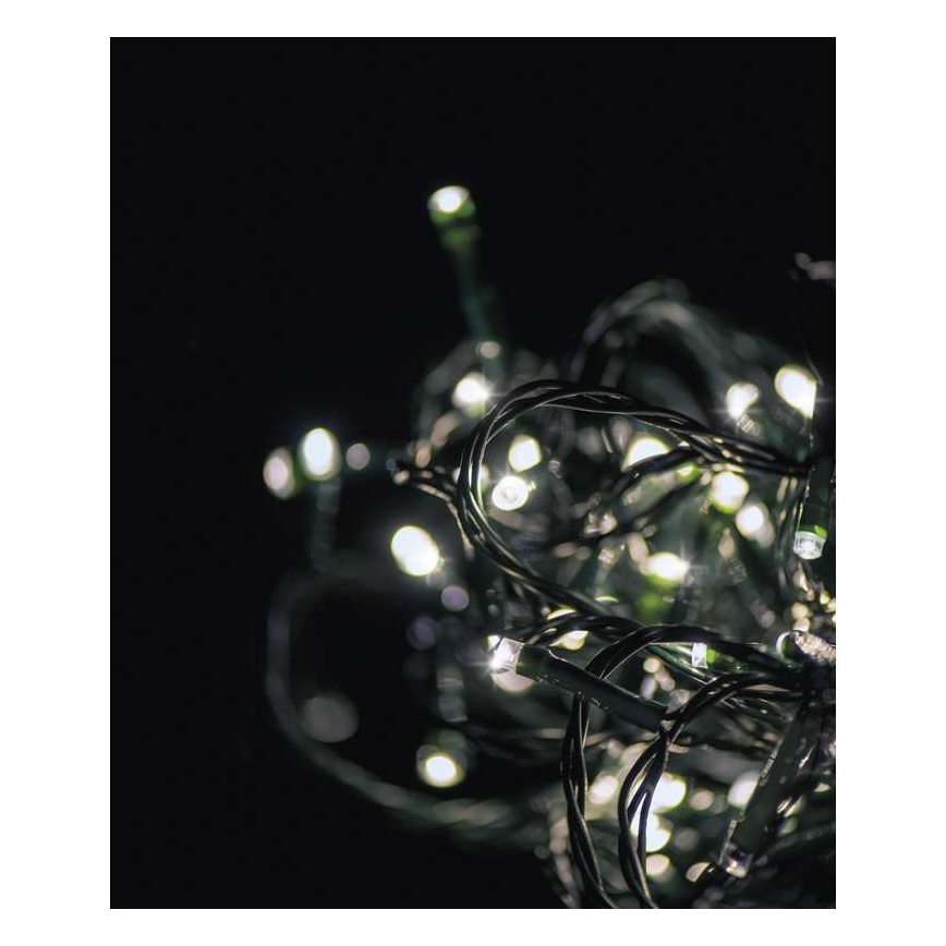 Світлодіодна вулична різдвяна гірлянда CHAIN 3 м 180xLED/6W/230V IP44