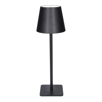 Світлодіодна затемнювана акумуляторна сенсорна настільна лампа LUCCA LED/3,7V 3000/4000/6500K 2000 mAh чорна