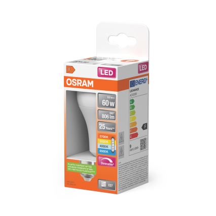 Світлодіодна затемнювана лампа CLASSIC A60 E27/8,8W/230V 2700/3000/4000/6500K - Osram