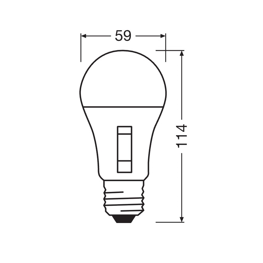Світлодіодна затемнювана лампа CLASSIC A60 E27/8,8W/230V 2700/3000/4000/6500K - Osram