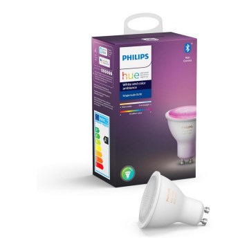 Світлодіодна затемнювана лампа Philips Hue White And Color Ambiance GU10/4,3W/230V 2000-6500K