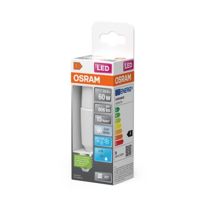 Світлодіодна затемнювана лампа STICK E27/8,5W/230V 4000K - Osram