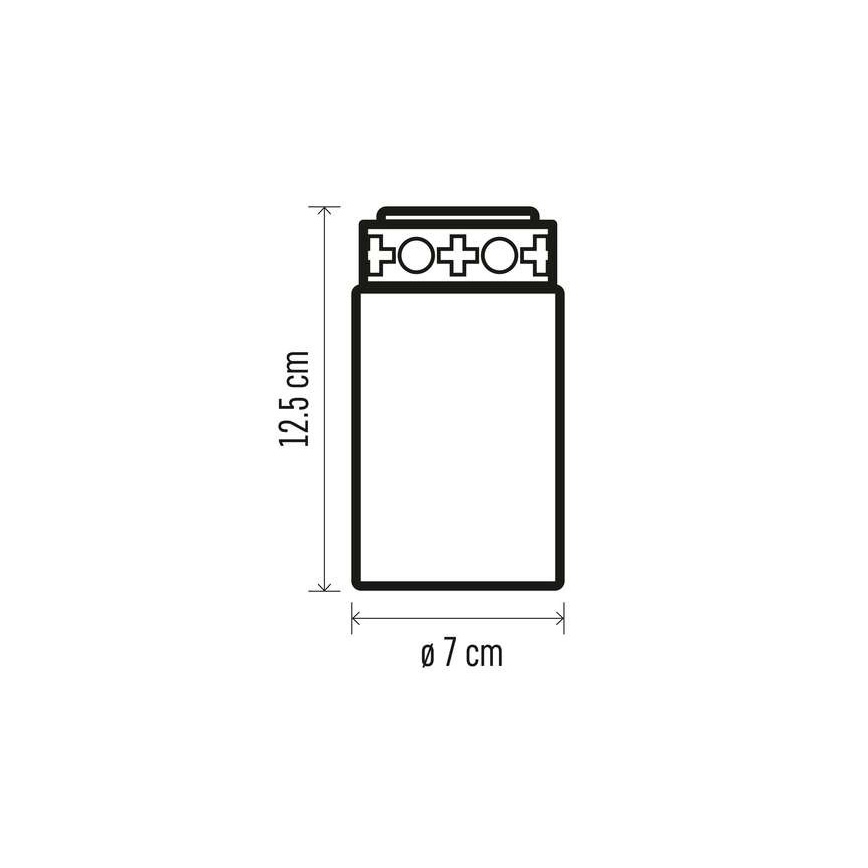 Світлодіодна зовнішня прикраса LED/2xC IP44, червона