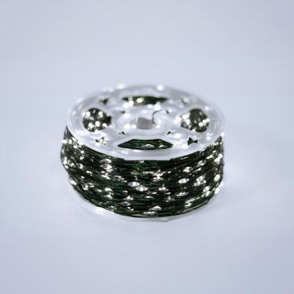 LED зовнішня різдвяна гірлянда 1500xLED/230V 8 режимів 153 м IP44 холодне біле + пульт дистанційного керування