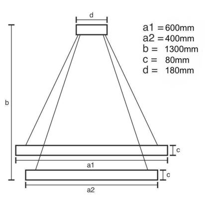 Світлодіодна регульована кришталева люстра на тросі LED/70W/230V 3000-6500K + дистанційне керування