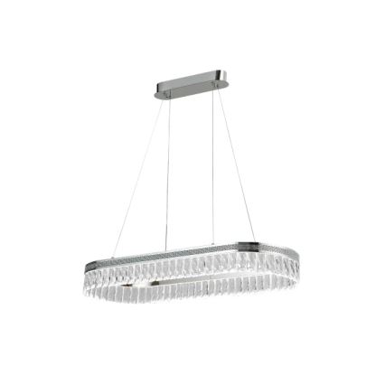 Кришталева LED-люстра THALIA на тросі, з регулюванням яскравості, LED/50W/230V 3000-6000K + пульт дистанційного керування