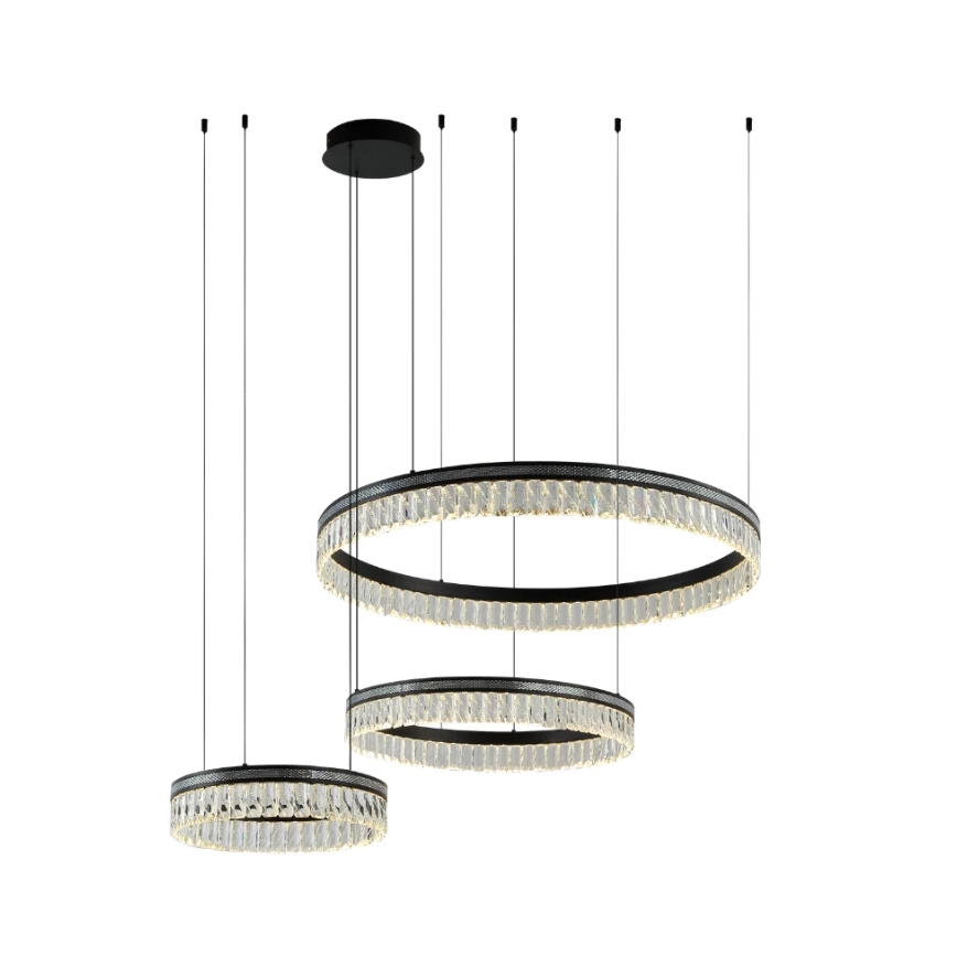 Регульована LED кришталева люстра на тросі THALIA LED/120W/230V 3000-6000K + пульт дистанційного керування