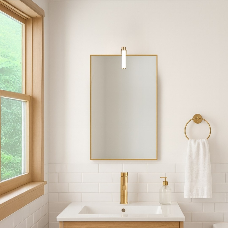 Світлодіодне освітлення дзеркала для ванної APA MINI LED/4W/230V IP44, золоте