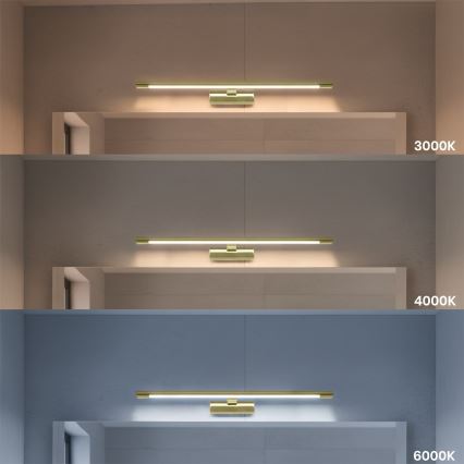 LED-освітлення дзеркала для ванної KLIMT LED/12W/230V 3000/4000/6000K 60 cm IP44 золотисте