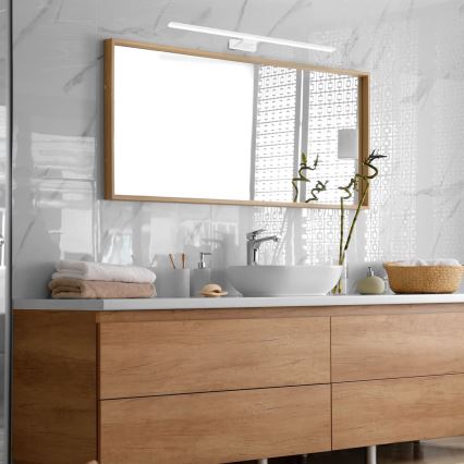 Світлодіодне освітлення дзеркала для ванної SHINE WHITE LED/15W/230V 80 cm IP44 біле