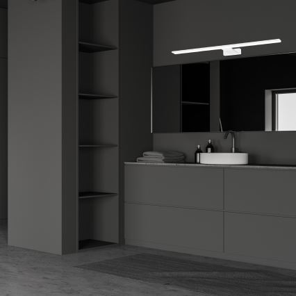 Світлодіодне освітлення дзеркала для ванної SHINE WHITE LED/15W/230V 80 cm IP44 біле