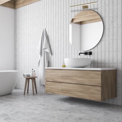 Світлодіодне освітлення дзеркала для ванної кімнати SHINE, 13,8 Вт, 230 В, 60 см, IP44, латунь