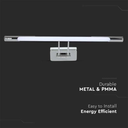 Світлодіодне освітлення дзеркала LED/9W/230V 3000K 50см глянцевий хром