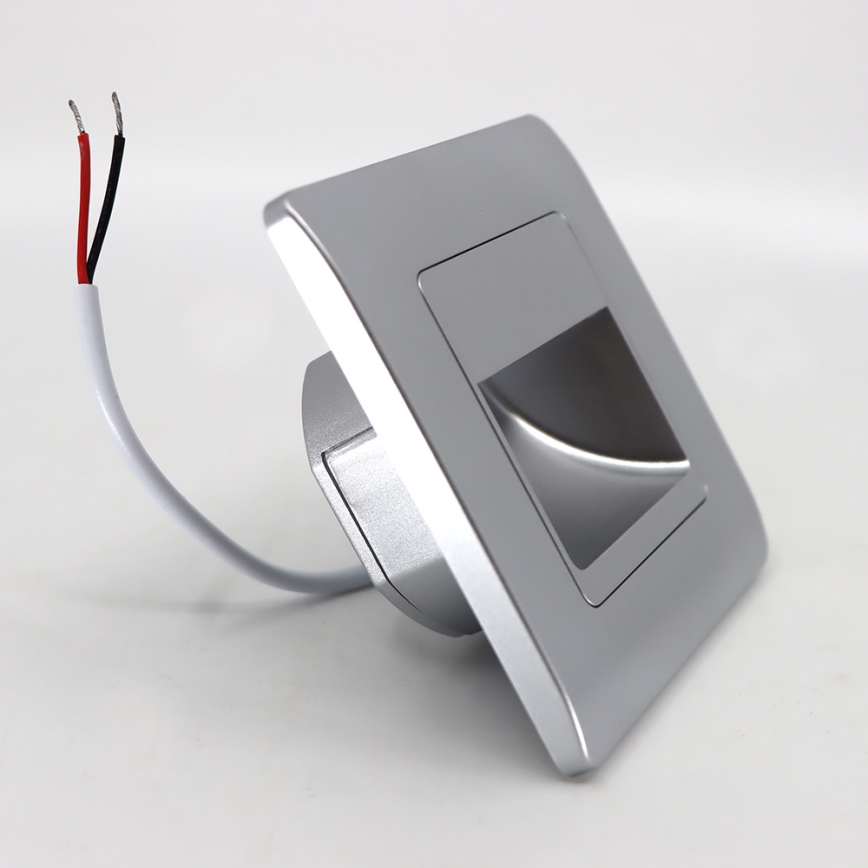 Світлодіодне підсвічування сходів STEP LIGHT LED/1,5W/230V срібний