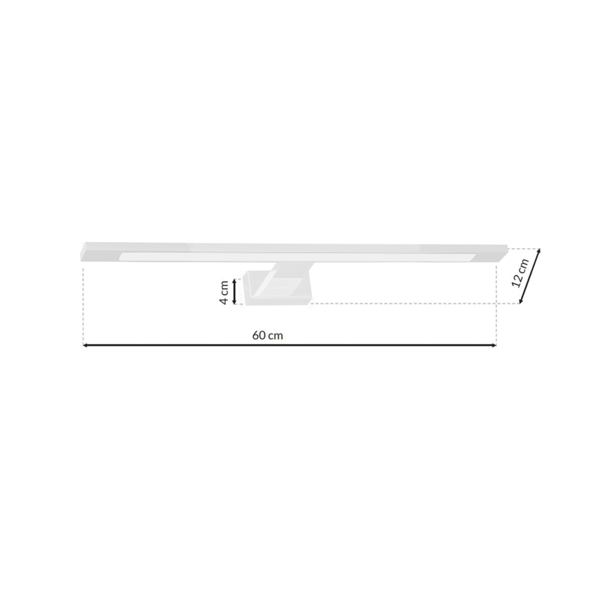 Світлодіодне підсвічування дзеркала у ванній кімнаті SHINE LED/12W/230V IP44