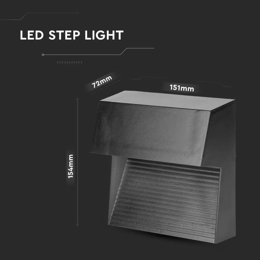 Світлодіодне підсвічування сходів 1xLED/3W/230V 4000K IP65