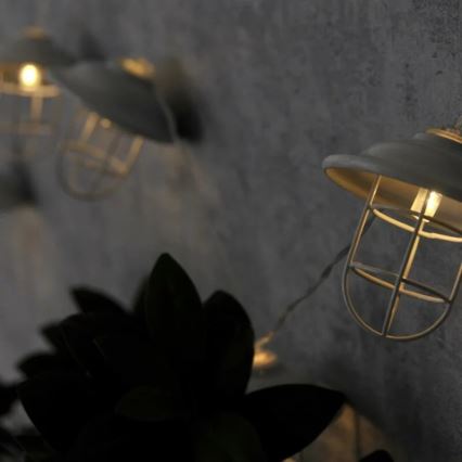 Світлодіодне вуличне декоративне освітлення LOFT 10xLED/2xAA