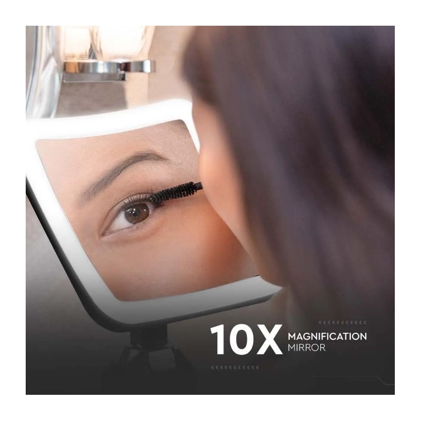 Світлодіодне косметичне дзеркало LED/3,2W/4,5V 3xAA IP44