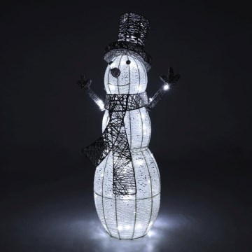 Світлодіодні вуличні різдвяні декорації LED/3,6W/230V/холодний білий 75 см IP44 сніговик