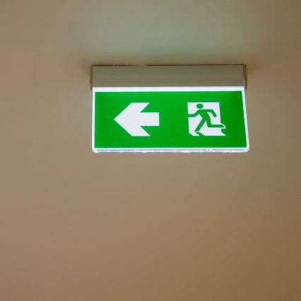 Світлодіодний аварійний світильник EMERGENCY EXIT SAMSUNG CHIP LED/2W/230V 6000K