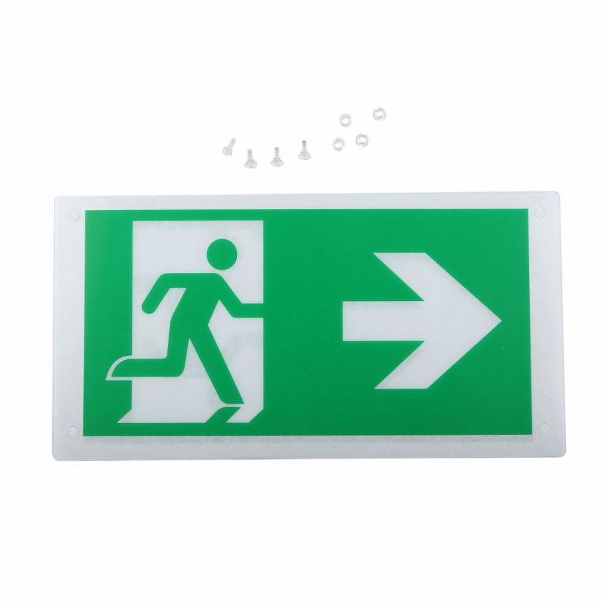 Світлодіодний аварійний світильник EMERGENCY EXIT SAMSUNG CHIP LED/2W/230V 6000K