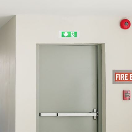 Світлодіодний аварійний світильник EMERGENCY EXIT SAMSUNG CHIP LED/3,8W/230V 6000K