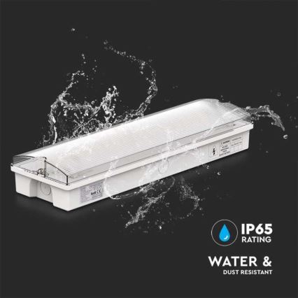 Світлодіодний аварійний світильник EMERGENCY EXIT LED/3W/230V 6400K IP65