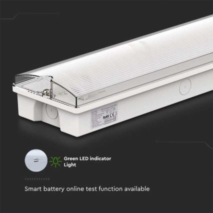 Світлодіодний аварійний світильник EMERGENCY EXIT LED/3W/230V 6400K IP65