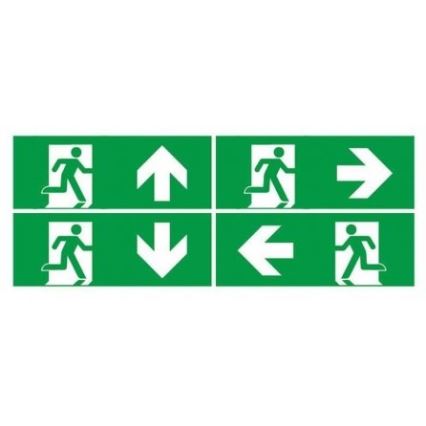 Світлодіодний аварійний світильник EMERGENCY EXIT LED/3W/230V 6400K IP65