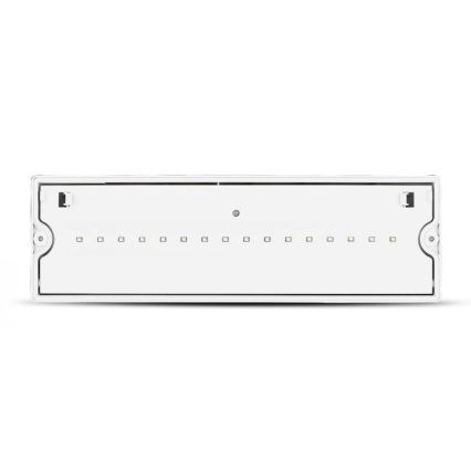 Світлодіодний аварійний світильник EMERGENCY EXIT LED/3W/230V IP65 6000K 1200mAh