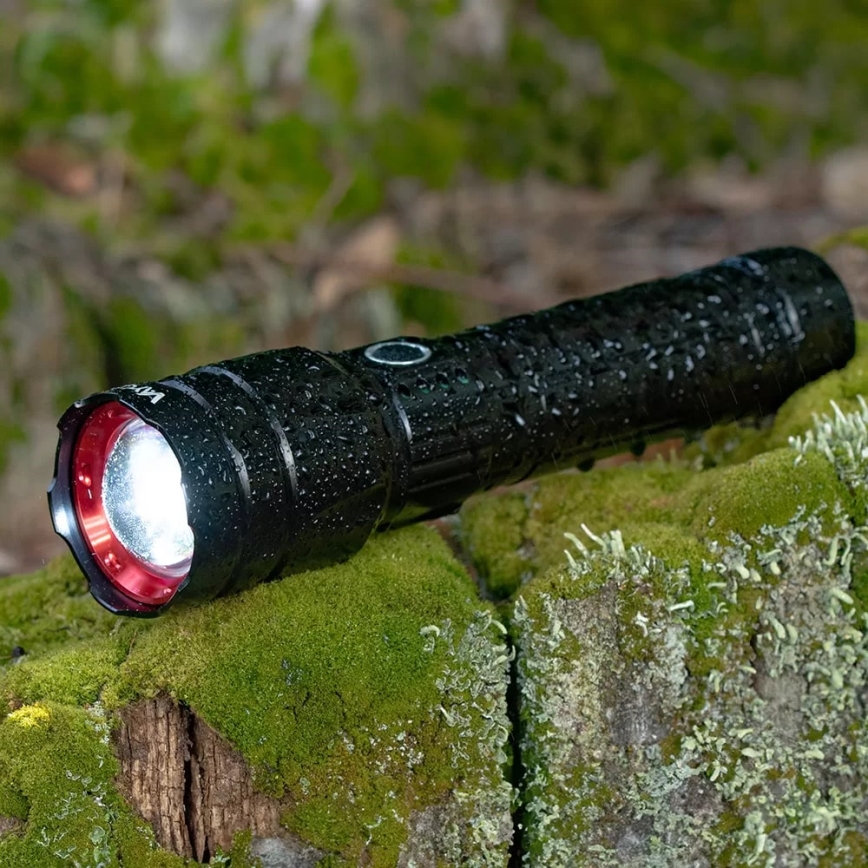 LED Акумуляторний ліхтарик з регулюванням яскравості з функцією Power Bank LED/30W/5V IPX5 1060 лм 5000 mAh