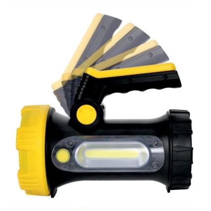 Світлодіодний акумуляторний ліхтарик LED/5W/4000mAh + LED/3W