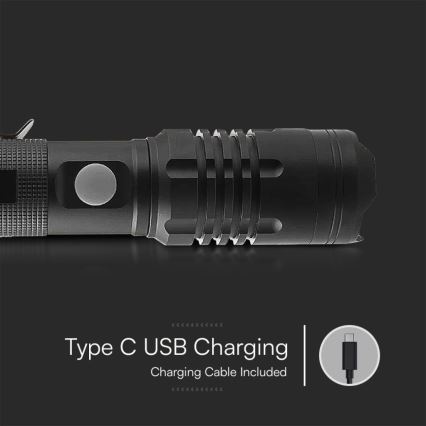 Світлодіодний акумуляторний ліхтарик USB LED/10W/5V IP54 1000 lm