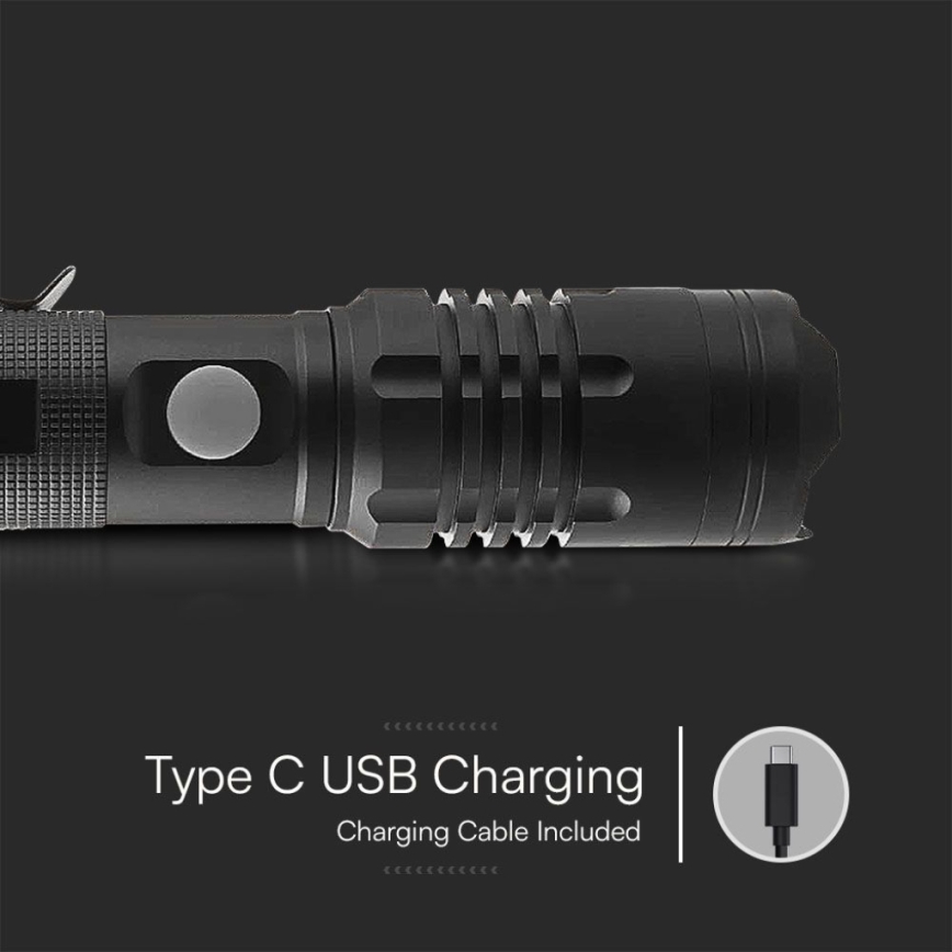 Світлодіодний акумуляторний ліхтарик USB LED/10W/5V IP54 1000 lm
