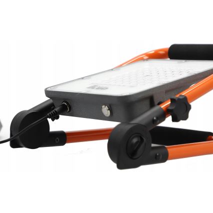 Світлодіодний акумуляторний прожектор зі штативом 50 Вт/3,2 В/4500 К/5000 мА·год/IP65 помаранчевий