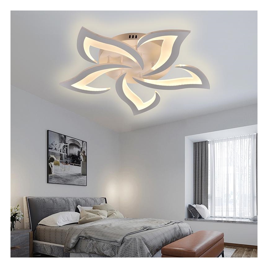 Світлодіодна регульована накладна люстра LED/55W/230V 3000-6500K + дистанційне керування