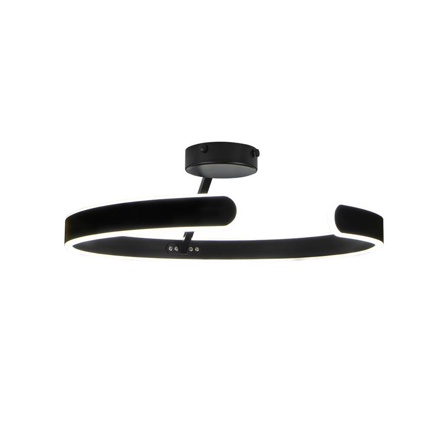 Світлодіодна регульована накладна люстра LED/72W/230V 3000-6500K чорна + дистанційне керування