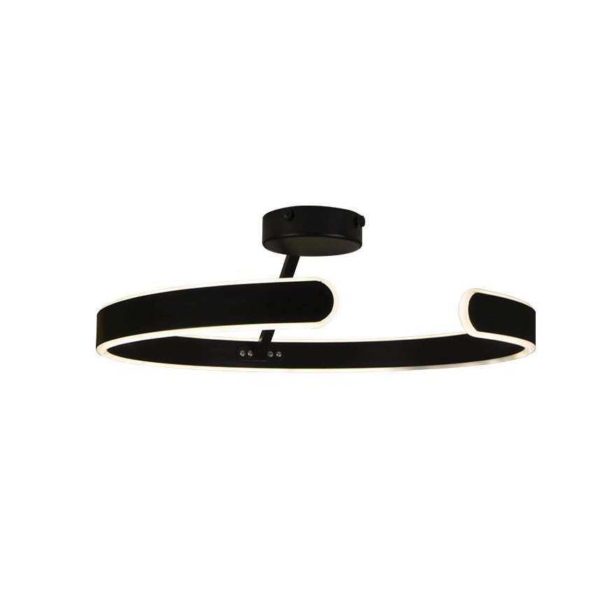 Світлодіодна регульована накладна люстра LED/72W/230V 3000-6500K чорна + дистанційне керування