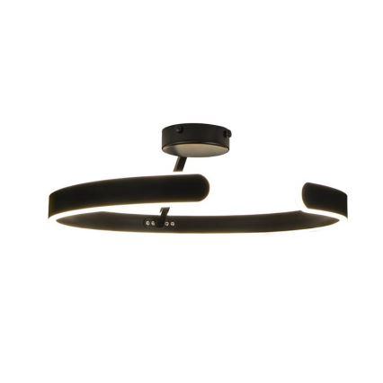 Світлодіодна регульована накладна люстра LED/72W/230V 3000-6500K чорна + дистанційне керування