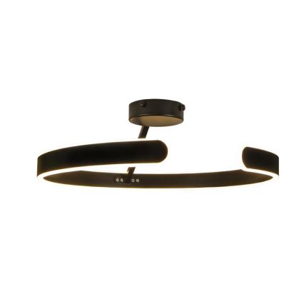 Світлодіодна регульована накладна люстра LED/72W/230V 3000-6500K чорна + дистанційне керування