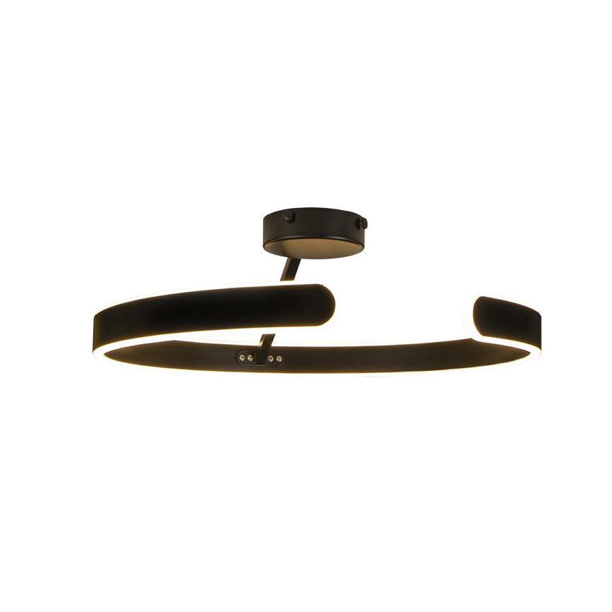 Світлодіодна регульована накладна люстра LED/72W/230V 3000-6500K чорна + дистанційне керування