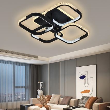 Світлодіодна регульована накладна люстра LED/85W/230V 3000-6500K + дистанційне керування