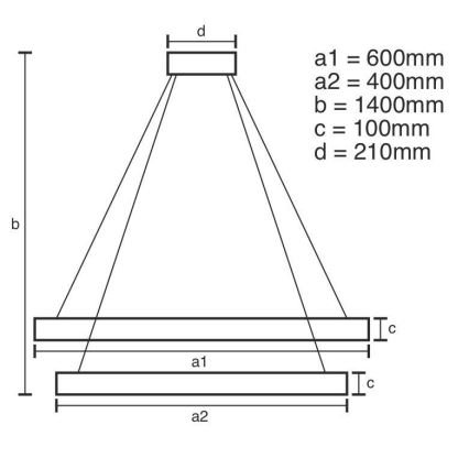Світлодіодна регульована кришталева люстра на тросі LED/65W/230V 3000-6500K глянцевий хром + дистанційне керування