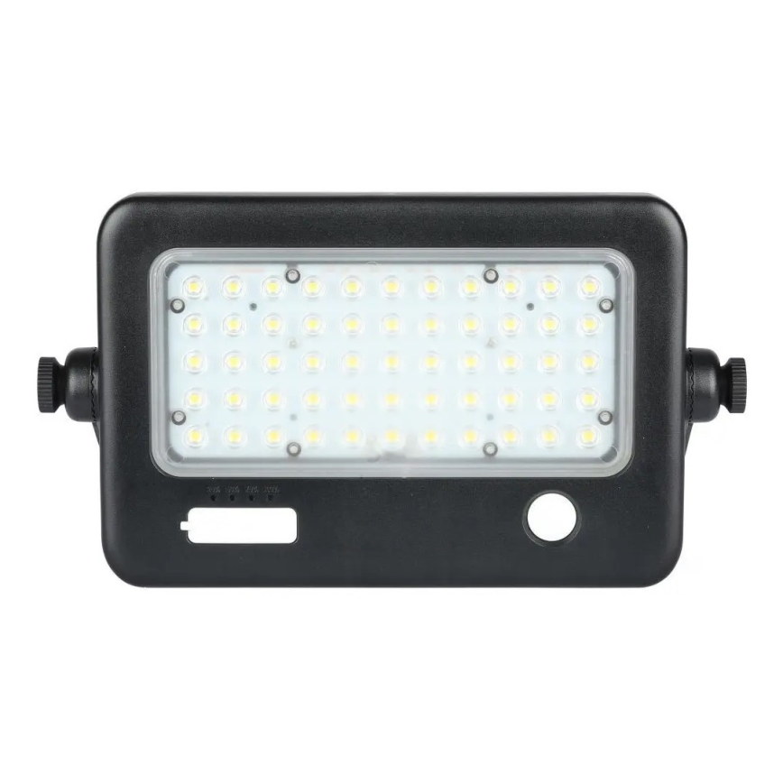 Світлодіодний димований сонячний прожектор із сенсором LED/10W/3,7V 4000K IP65 7200 мАг + USB порт