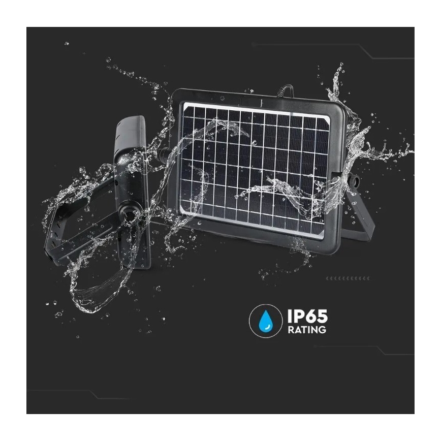Світлодіодний димований сонячний прожектор із сенсором LED/10W/3,7V 4000K IP65 7200 мАг + USB порт